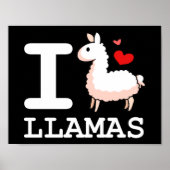 I Llama Llamas Poster (Vorne)
