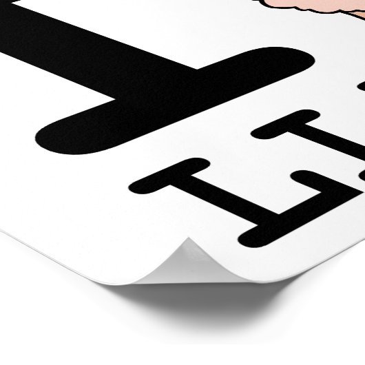 I Llama Llamas Poster (Ecke)