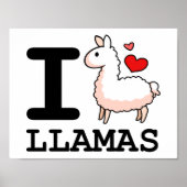 I Llama Llamas Poster (Vorne)