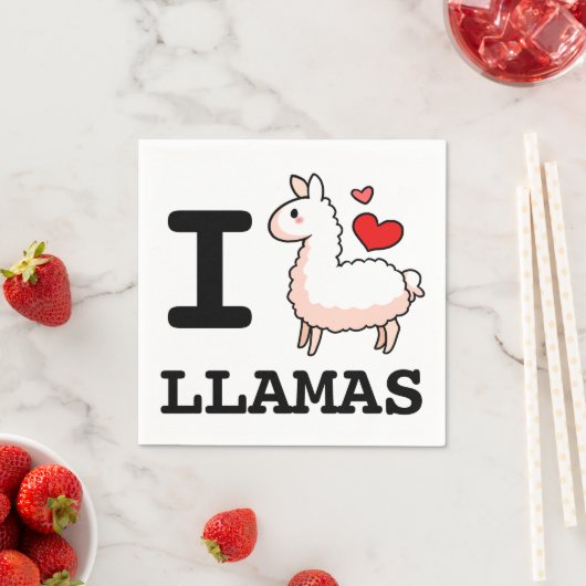 I Llama Llamas Serviette (Beispiel)