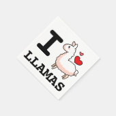 I Llama Llamas Serviette (Ecke)