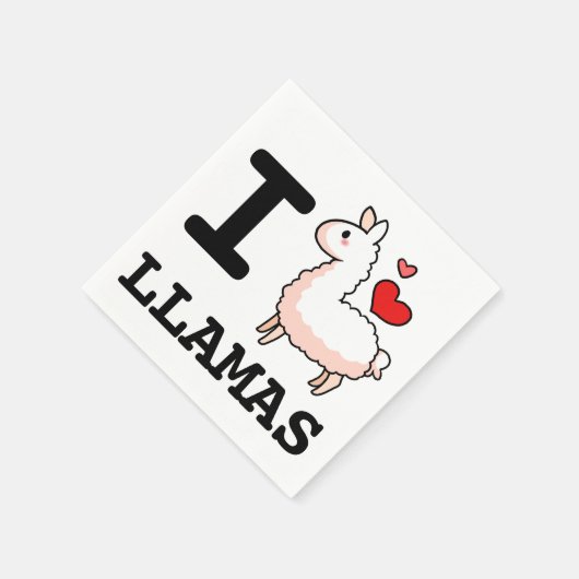 I Llama Llamas Serviette (Ecke)