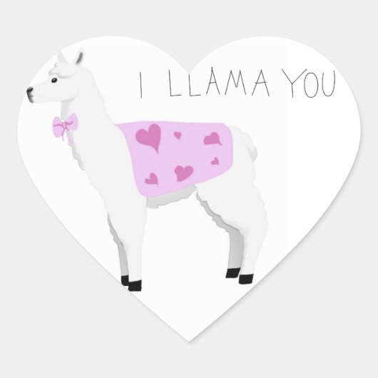 I Llama You Sticker (Vorderseite)