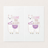 I Llove You a Llot - Funny Llama (Außenseite Aufgefaltet)
