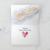 I Loaf You Valentine Baguette Feiertagskarte (Innenseite)