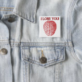 I Lobe You Geek Nerd Liebe Funny Button Abzeichen  (Beispiel)