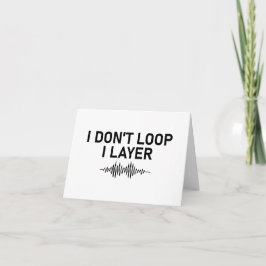 I Loop I Layer Minimal Music Feiertagskarte
