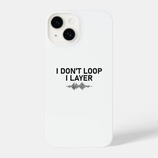 I Loop I Layer Minimal Music iPhone Hülle (Rückseite)