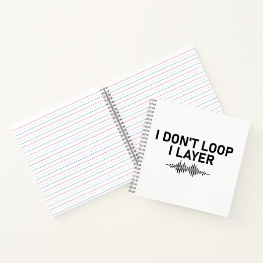 I Loop I Layer Minimal Music Notizblock (Innenseite)