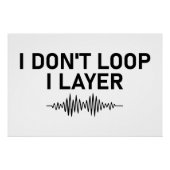 I Loop I Layer Minimal Music Poster (Vorderseite)