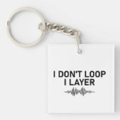 I Loop I Layer Minimal Music Schlüsselanhänger (Vorderseite)