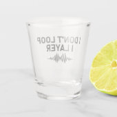 I Loop I Layer Minimal Music Schnapsglas (Rückseite)