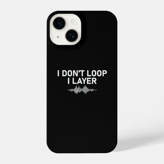 I Loop I Layer Minimal Music V2 iPhone Hülle (Rückseite)