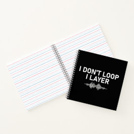 I Loop I Layer Minimal Music V2 Notizblock