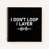 I Loop I Layer Minimal Music V2 Notizblock (Vorderseite)