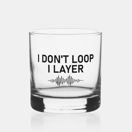 I Loop I Layer Minimal Music Whiskyglas (Rückseite)