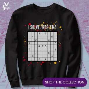 I Löse Probleme SUDOKU Sweatshirt