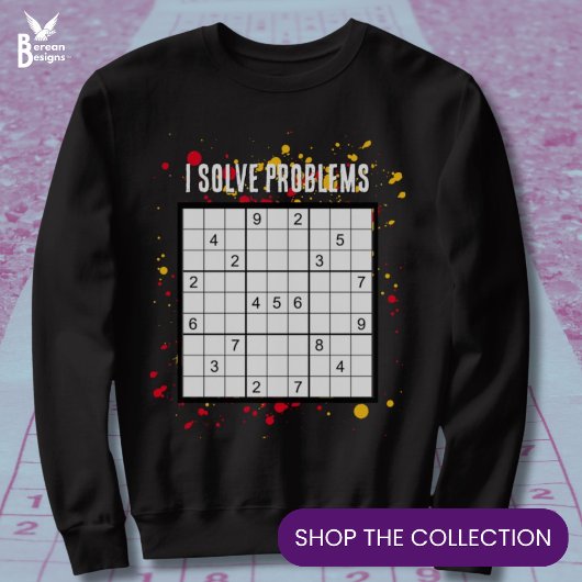 I Löse Probleme SUDOKU Sweatshirt