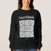 I Löse Probleme SUDOKU Sweatshirt (Vorderseite)