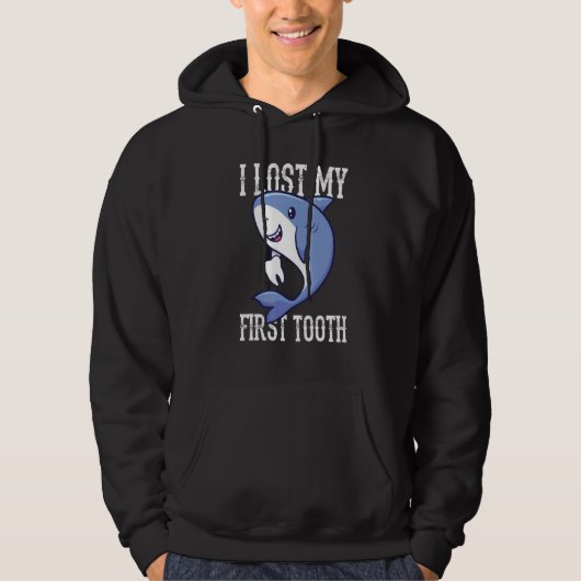 I Lost My First Tooth Shark Boys Tooth Fairy Hoodie (Vorderseite)