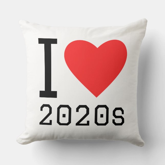I love 2020s kissen (Vorderseite)