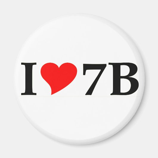I love 7B lang Magnet (Vorne)