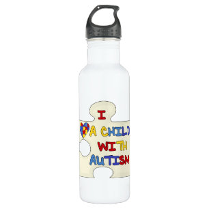 I love a Child With Autism Edelstahlflasche
