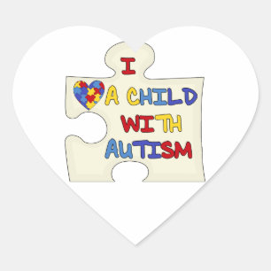I love a Child With Autism Herz-Aufkleber
