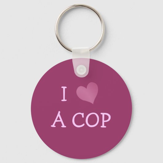 I LOVE A COP SCHLÜSSELANHÄNGER (Vorderseite)