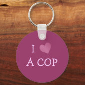I LOVE A COP SCHLÜSSELANHÄNGER (Vorderseite)