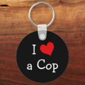 I Love a Cop Schlüsselanhänger (Vorderseite)