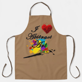 I LOVE ABSTRACT ART SCHÜRZE