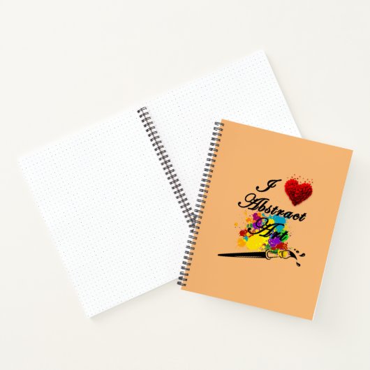 I LOVE ABSTRACT von Christèle Chabrette Notizblock (Innenseite)