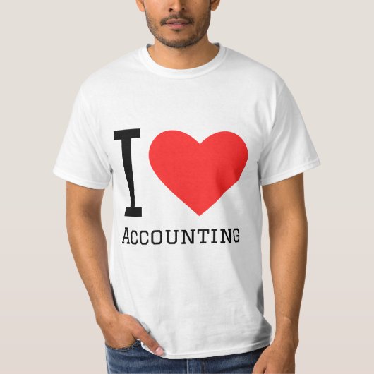 I love accounting T-Shirt (Vorderseite)