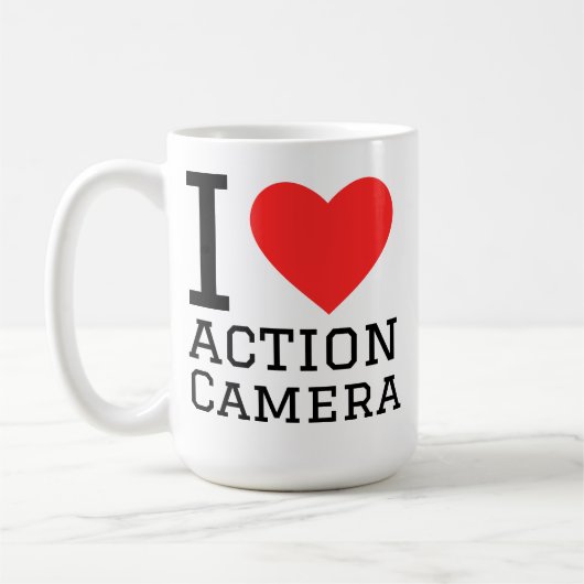 I love action camera kaffeetasse (Links)