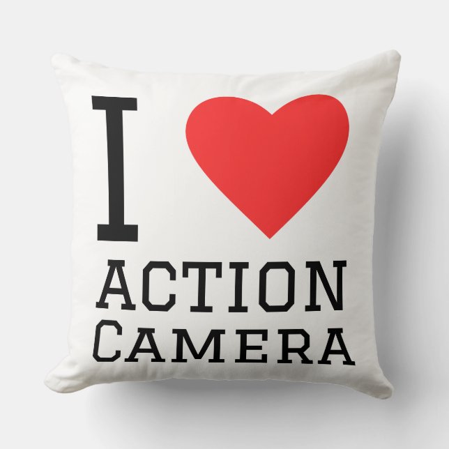 I love action camera kissen (Vorderseite)