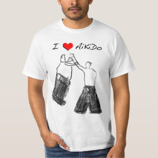 I love Aikido, Shomen-uchi Ikkyo - T-Shirt