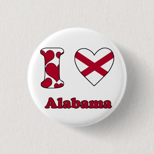 I love Alabama Button (Vorderseite)