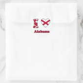 I love Alabama Runder Aufkleber (Tasche)