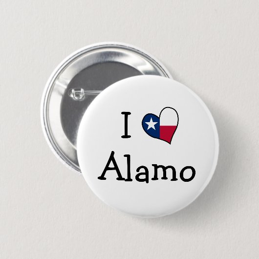 I Love Alamo Button (Vorne & Hinten)