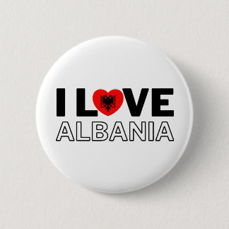 I LOVE ALBANIA - For real Albanians! Button