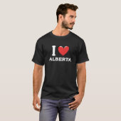 I Love Alberta Canada Premium T-Shirt (Vorne ganz)