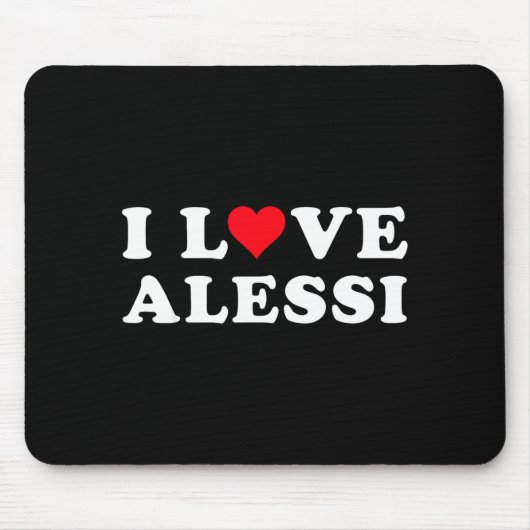 I Love Alessi Matching Girlfriend & Boyfriend Mousepad (Vorne)