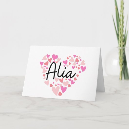 I love Alia - hearts for Alia (Vorderseite)