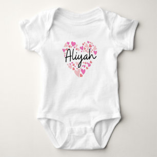 I love Aliyah - hearts for Aliyah Baby Strampler