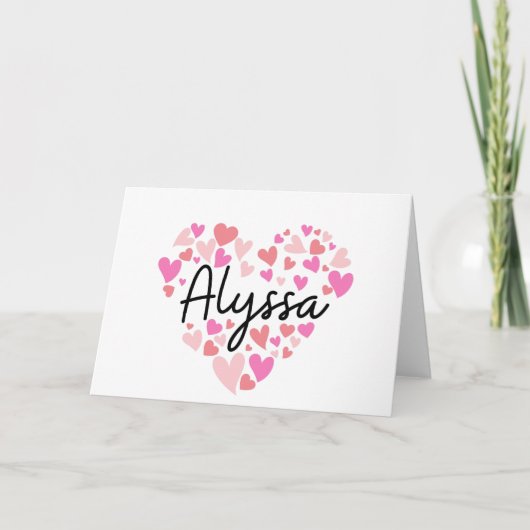 I love Alyssa - hearts for Alyssa (Vorderseite)