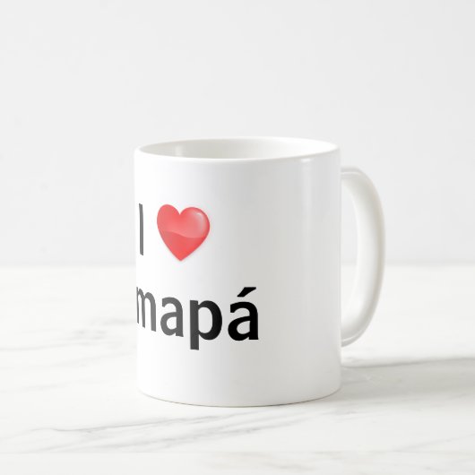 I love Amapá Kaffeetasse (VorderseiteRechts)