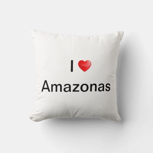 I love Amazonas Kissen (Vorderseite)