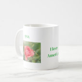 I love America. Coffee mug Kaffeetasse (Vorderseite Links)