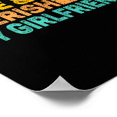 I Love &amp; Cherish My Girlfriend Romantic Relati Poster (Ecke)